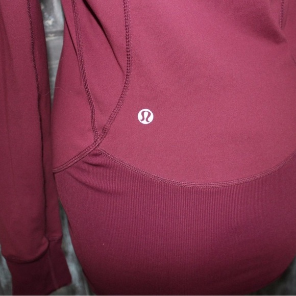 Lululemon Define On The Move Womens Red Merlot full zip hooded Jacket - Picture 11 of 13